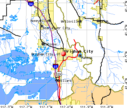 Brigham City, UT map