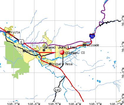 Clifton, CO map