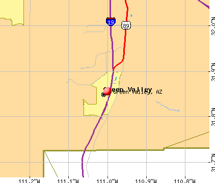 Green Valley, AZ map