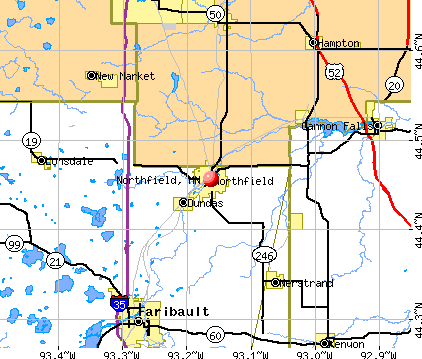 Northfield, MN map