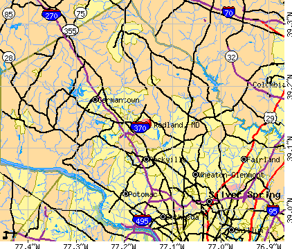 Redland, MD map
