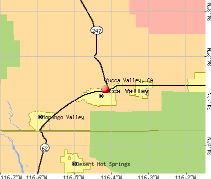 Yucca Valley, CA map