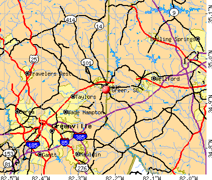 greer sc zip code map Greer South Carolina Sc Profile Population Maps Real Estate greer sc zip code map