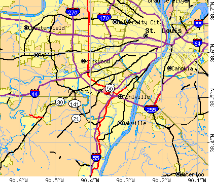 Concord, MO map
