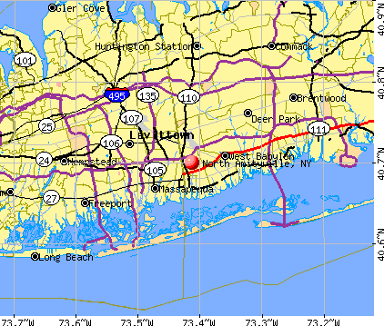 North Amityville, NY map