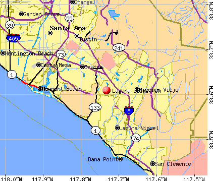 Laguna Woods, CA map