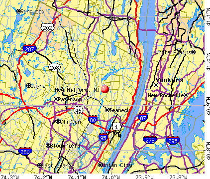 New Milford, NJ map