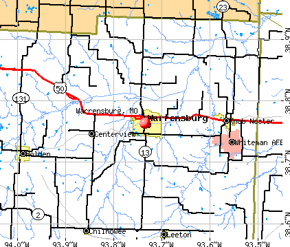 Warrensburg, MO map