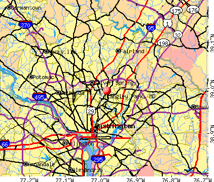 Langley Park, MD map