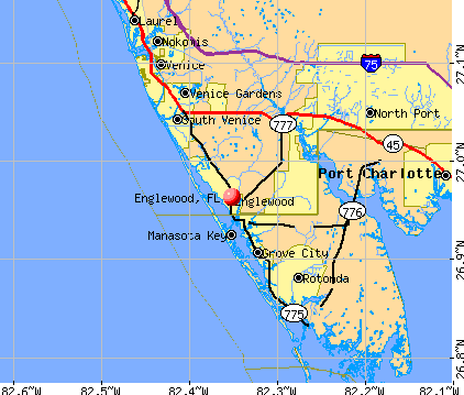 Englewood, FL map