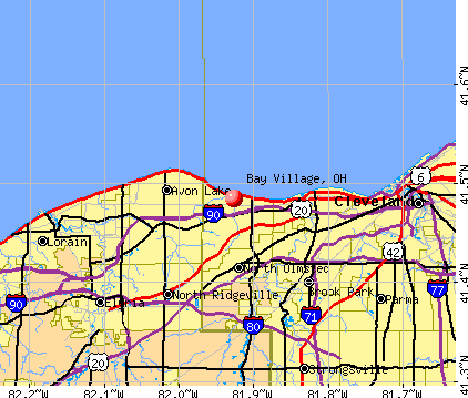 Bay Village, OH map
