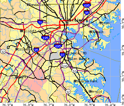 Ferndale, MD map