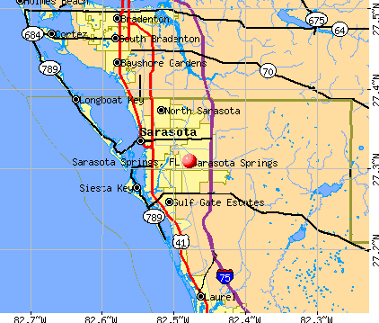 Sarasota Springs, FL map