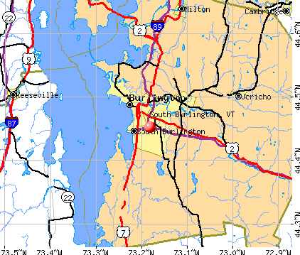 South Burlington, VT map