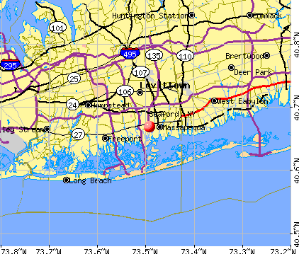 Seaford, NY map