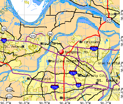 Bridgeton, MO map