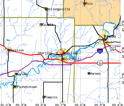 Sterling, IL map