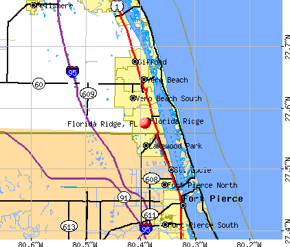 Florida Ridge, FL map