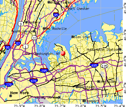 Port Washington, NY map