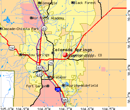 Cimarron Hills, CO map