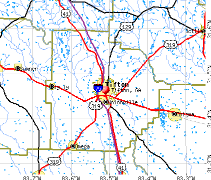 Tifton, GA map