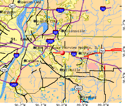 Fairview Heights, IL map