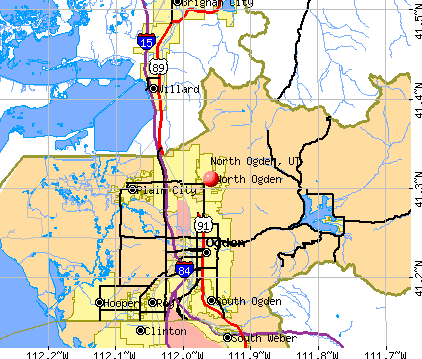North Ogden, UT map