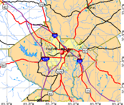 Macon, GA map