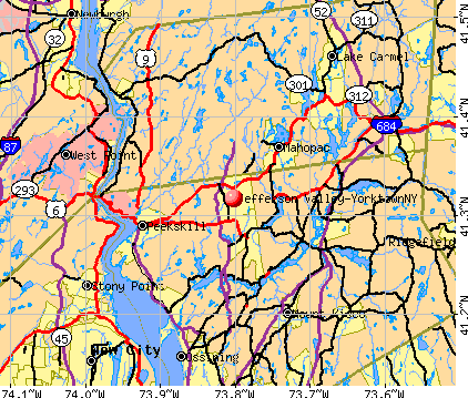 Jefferson Valley-Yorktown, NY map