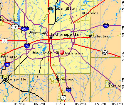 Beech Grove, IN map