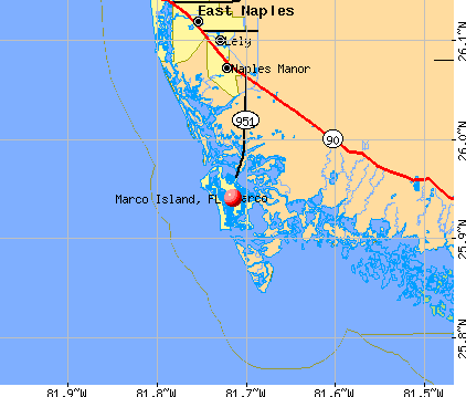 Marco Island, FL map