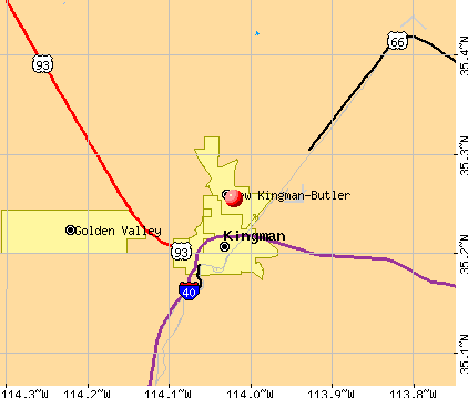 New Kingman-Butler, AZ map