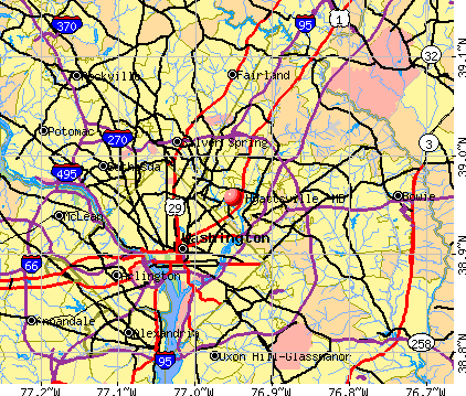 Hyattsville, MD map