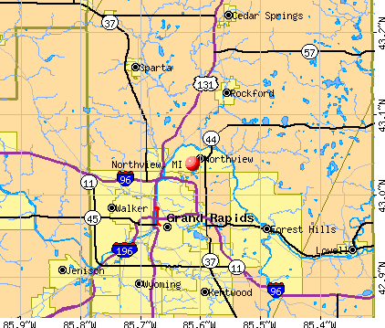 Northview, MI map