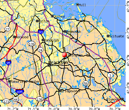 Abington, MA map