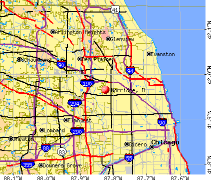 Norridge, IL map