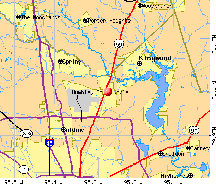 Humble, TX map