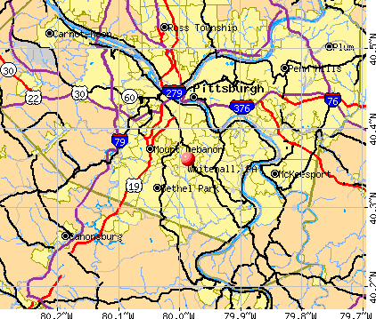 Whitehall, PA map