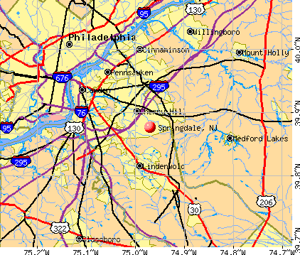Springdale, NJ map