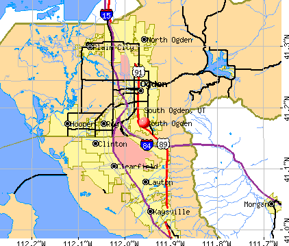 South Ogden, UT map