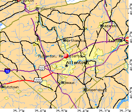Fullerton, PA map