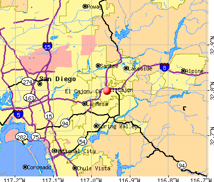 El Cajon California Ca 92071 Profile Population Maps Real