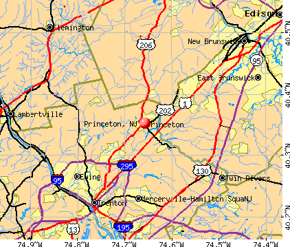Princeton, NJ map