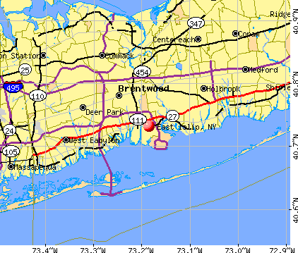 East Islip, NY map