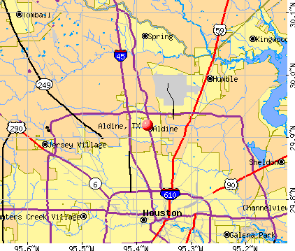 Aldine, TX map