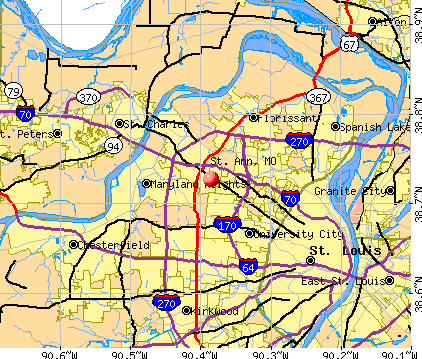 St. Ann, MO map