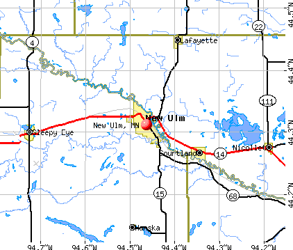 New Ulm, MN map