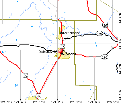 Redmond, OR map
