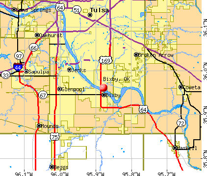 Bixby, OK map