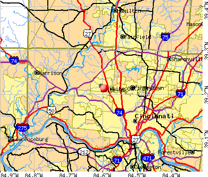 White Oak, OH map